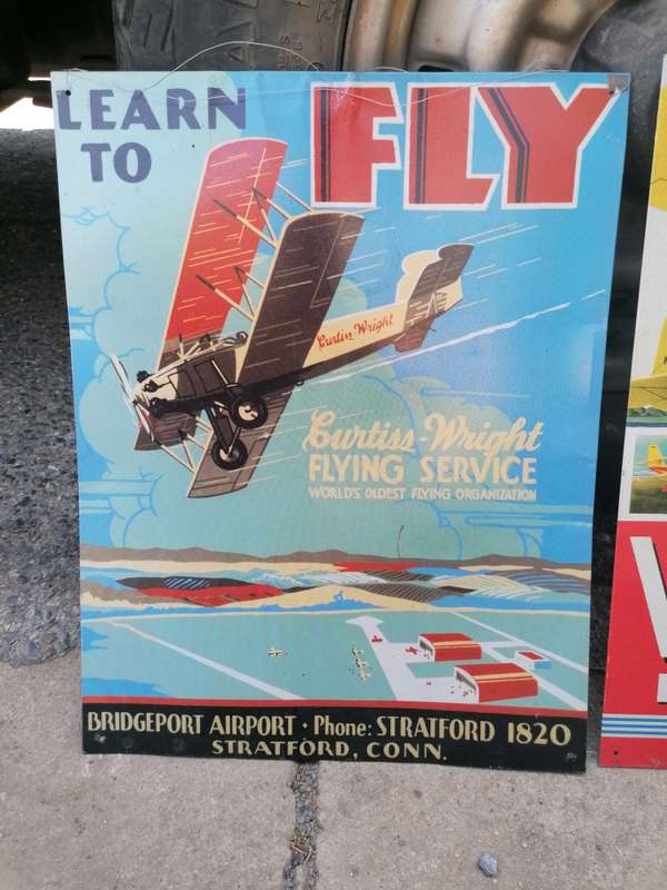 Replica tin sign