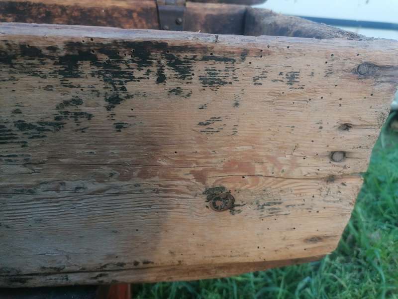 ANTIQUE WOODEN WAGON KIST MADE IN ROBERTSON OVER 100 YEARS BACK