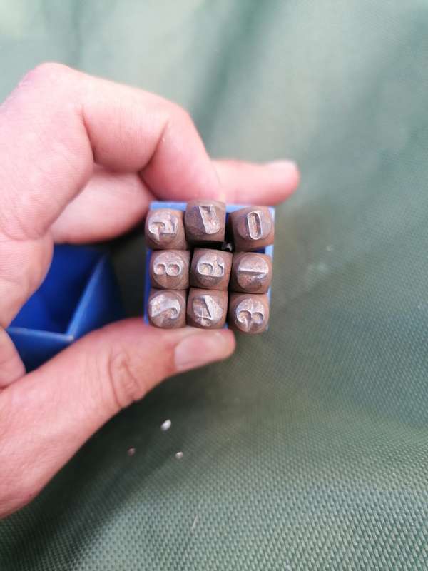 Groz Numbers Punch Set - 3mm