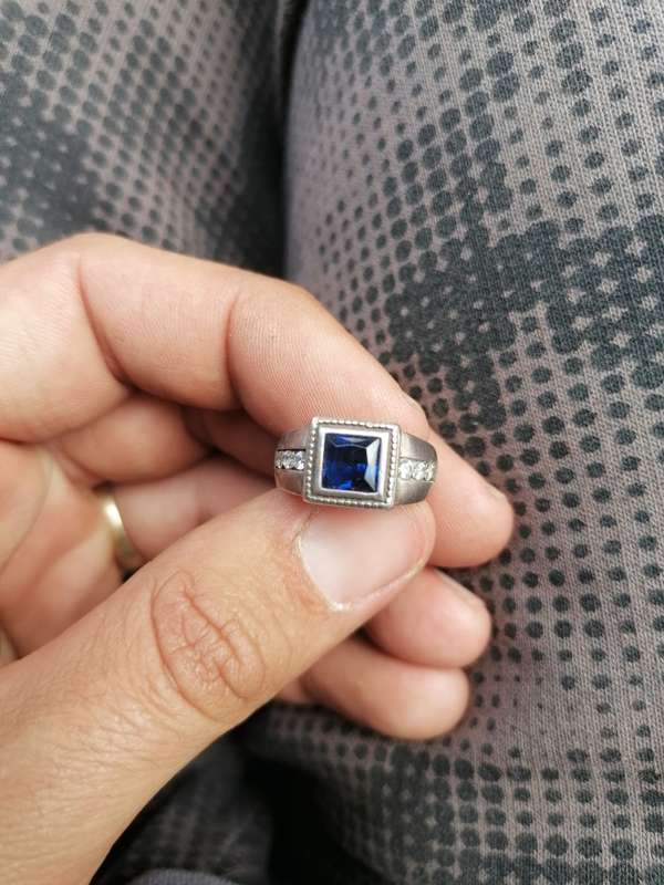 Small solid 925 sterling silver ring