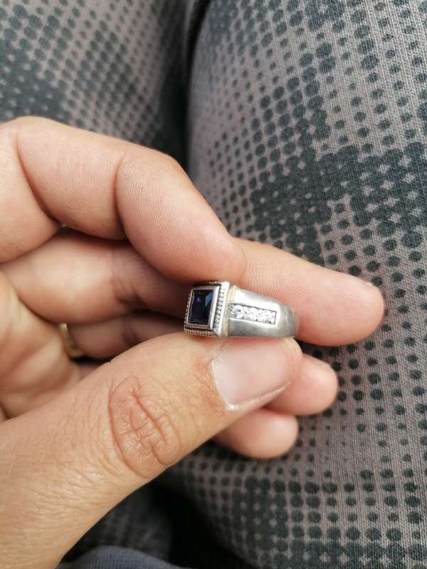 Small solid 925 sterling silver ring