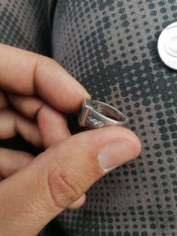 Small solid 925 sterling silver ring