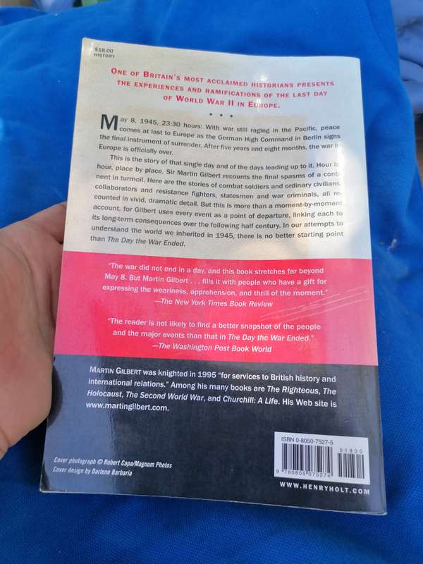 The Day the War Ended Book by Martin Gilbert