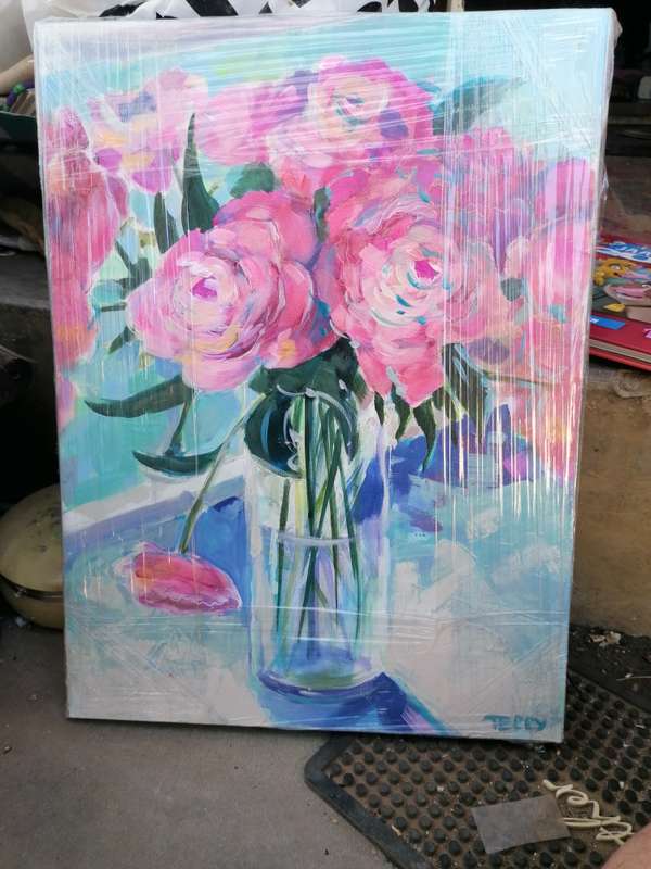 Original terry stephens horn painting
