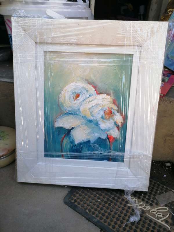 Original floral painting by Hester Hattingh