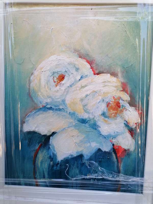 Original floral painting by Hester Hattingh