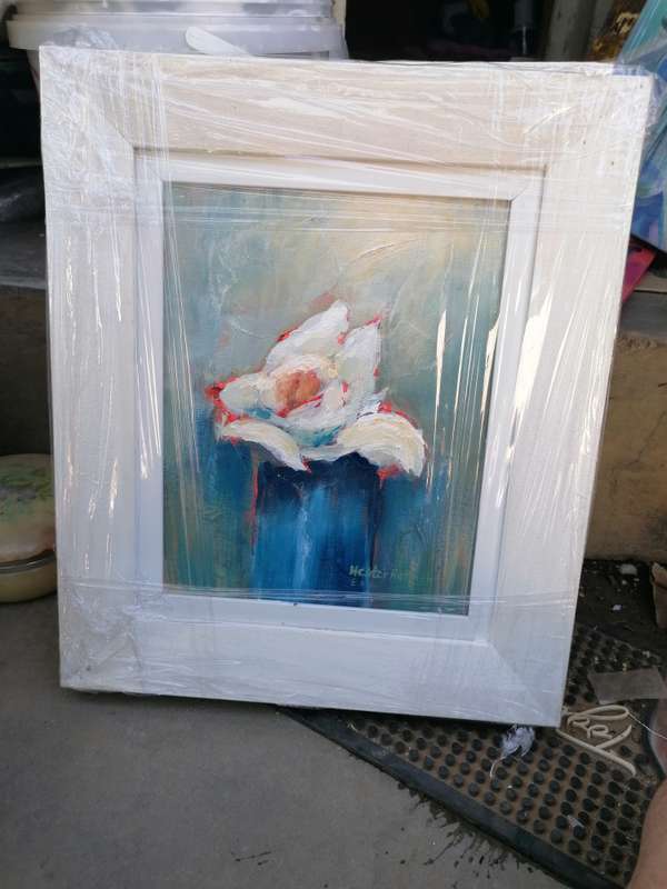 Original floral painting by Hester Hattingh