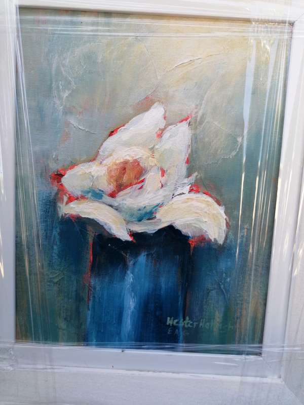 Original floral painting by Hester Hattingh
