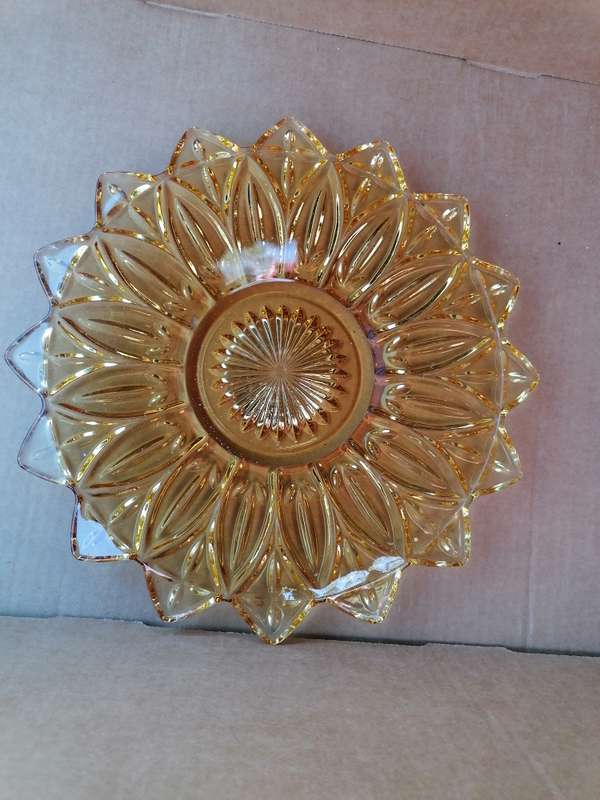 Vintage Federal Petal Glass Dish