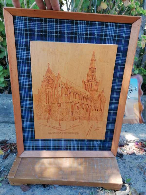 SCOTIA POKERCRAFT  HA MADE IN SCOTLAND  GLASGOW CATHEDRAL WOOD WORK