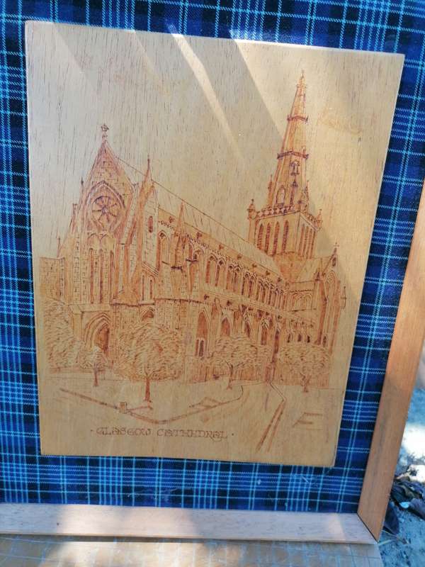 SCOTIA POKERCRAFT  HA MADE IN SCOTLAND  GLASGOW CATHEDRAL WOOD WORK