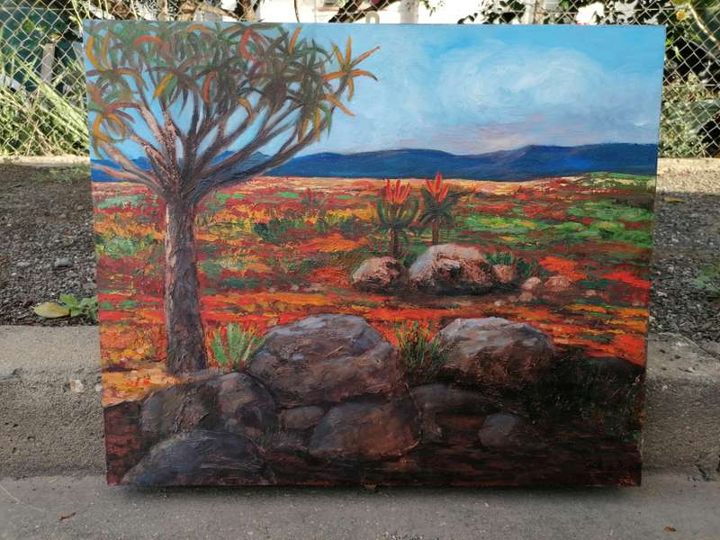 Original Gail du Plessis painting. 50cm x 60cm