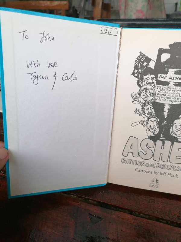 Ashes - Battles and Bellylaughs 1990 1st Ed. HC Book