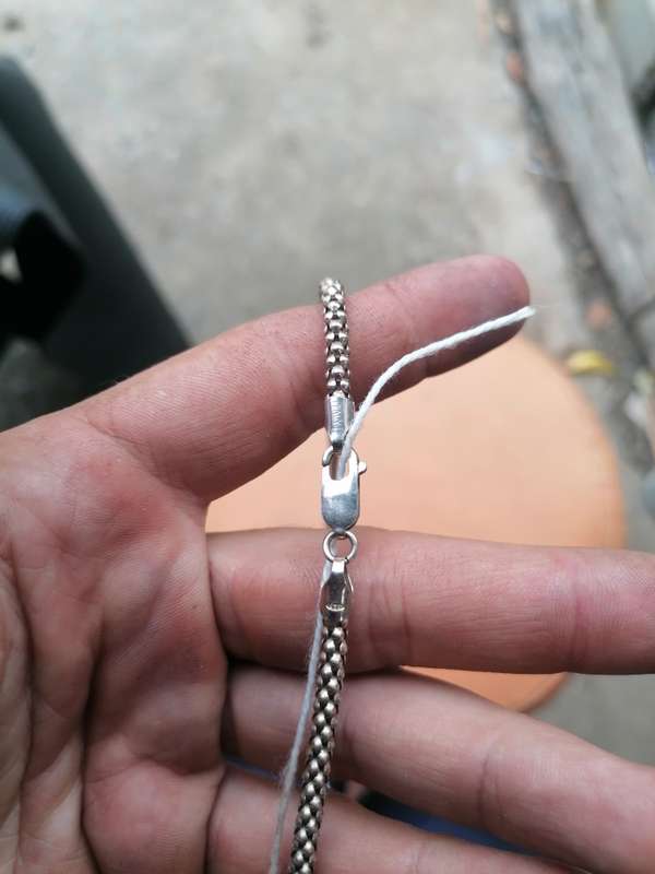 Vintage made in Italy sterling silver necklace 56cm