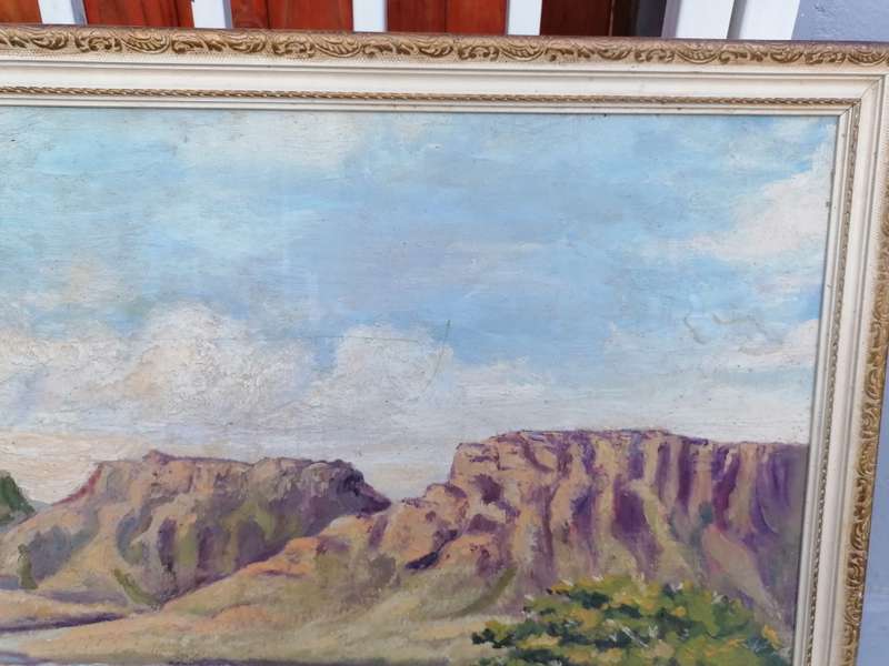 Stunning large G.R.Woods 1974 painting