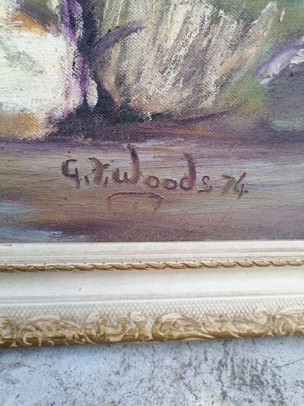 Stunning large G.R.Woods 1974 painting