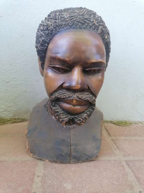 African wood carved figure