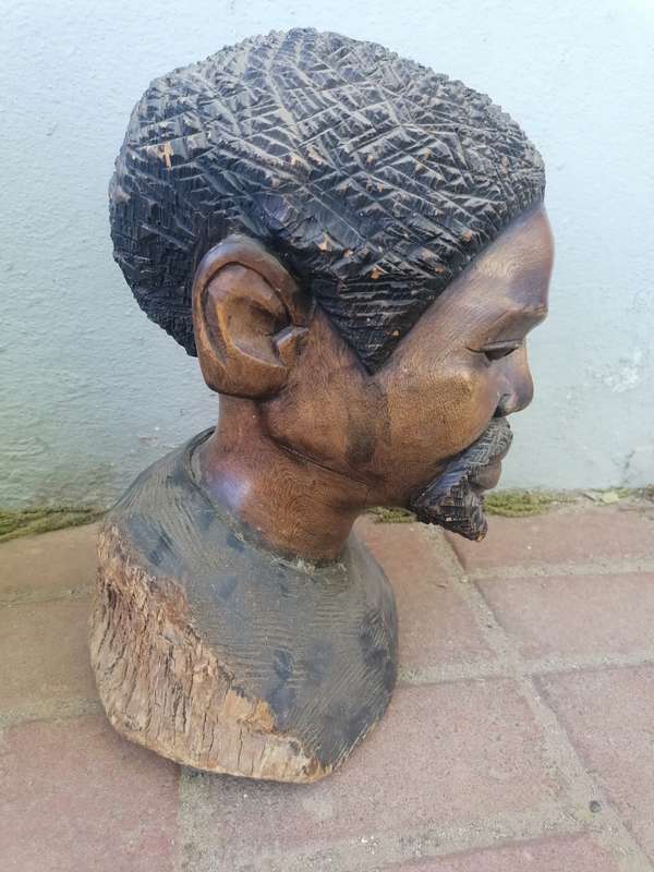 African wood carved figure