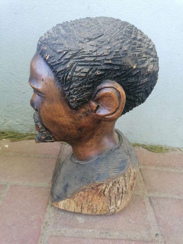 African wood carved figure