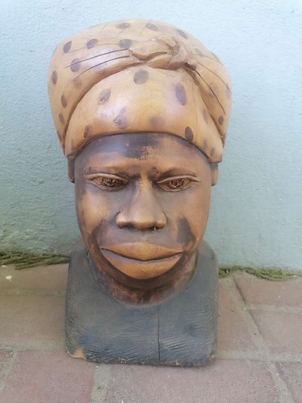 African wood carved figure