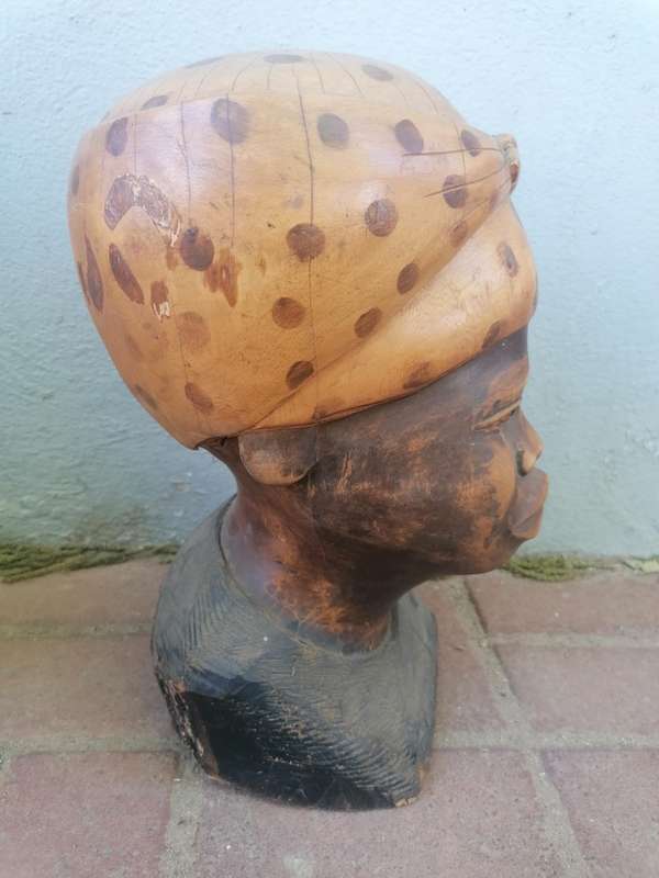 African wood carved figure