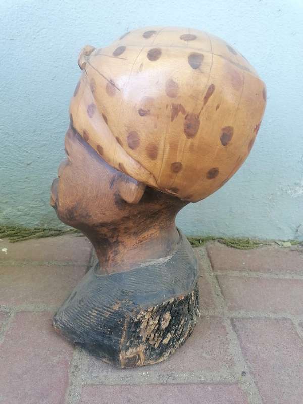 African wood carved figure