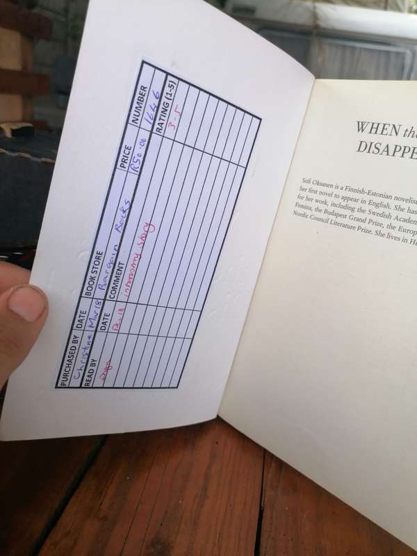 When the Doves Disappeared Book by Sofi Oksanen