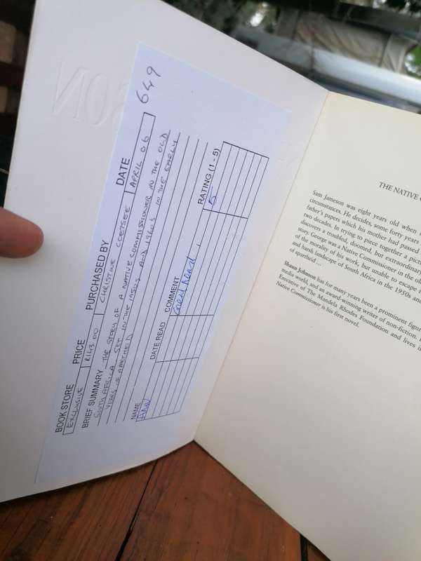 The native commissioner Book by Shaun Johnson