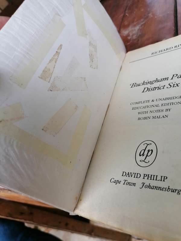 ' Buckingham Palace' , District Six Book by Richard Rive