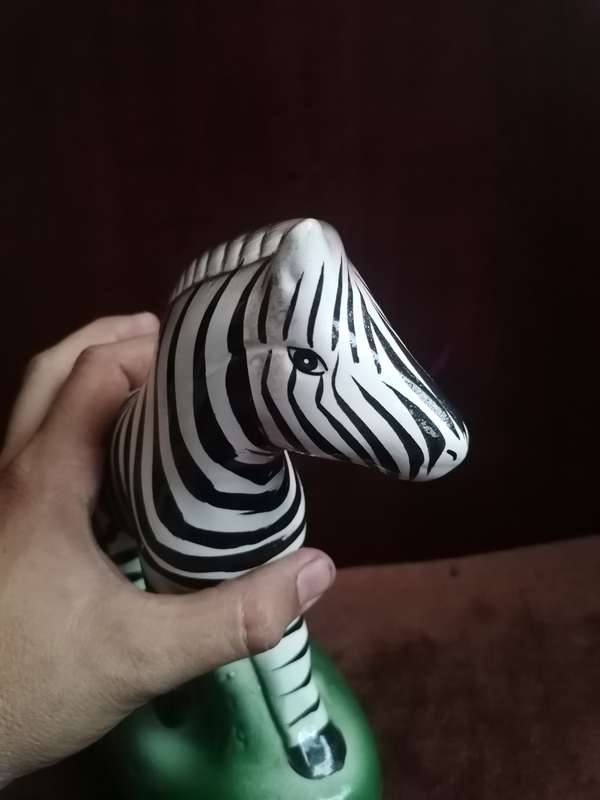 Vintage Ceramic zebra figure