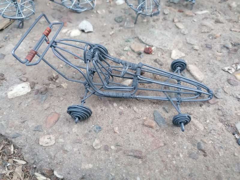Handmade car from wire