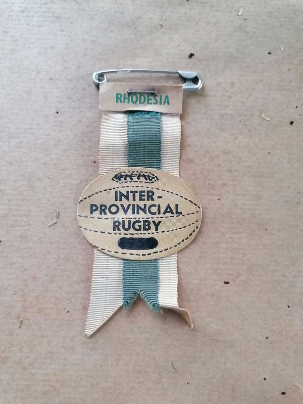 Rare find Rhodesia inter provincial rugby ROSETTE