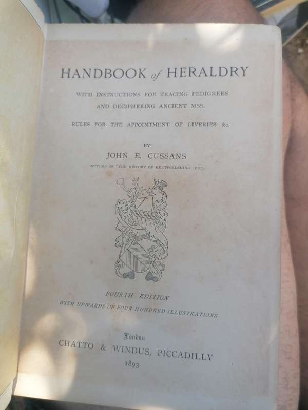 Handbook of heraldry Book by John Edwin Cussans