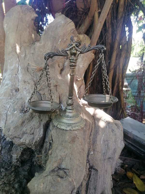 Minature brass scale