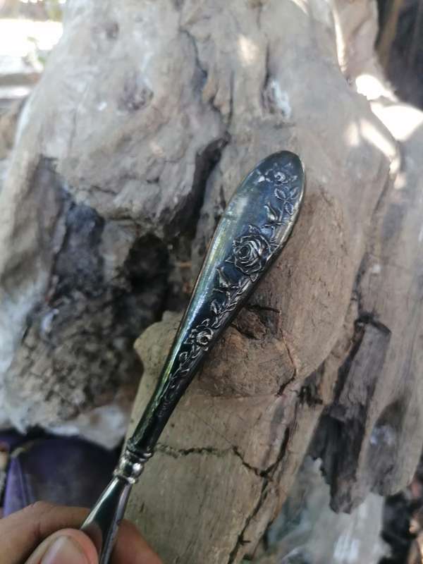 Antique Sterling Silver Handled Shoe Horn. Hallmarked