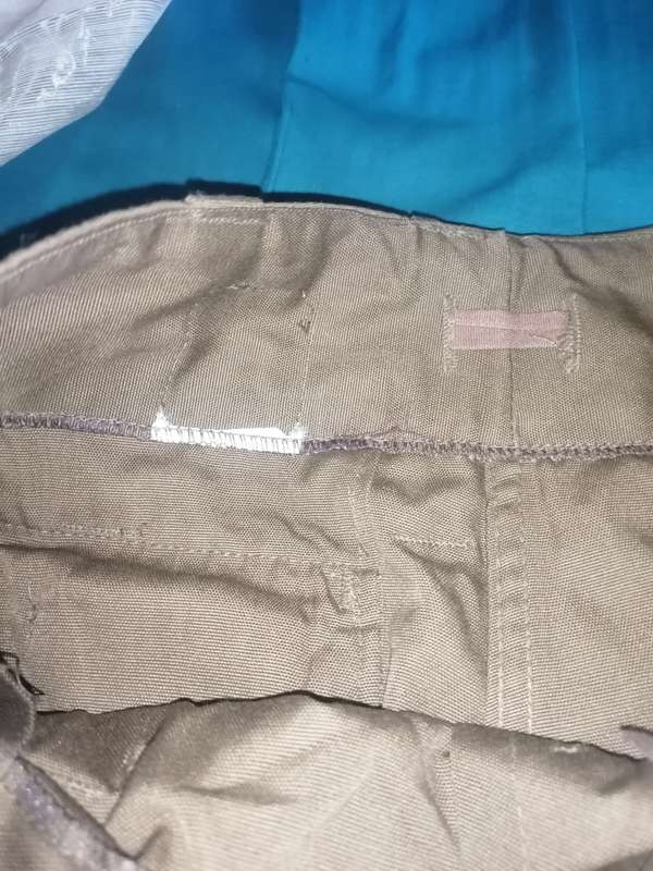 Old border war browns with pants