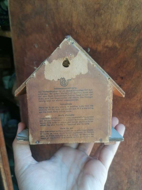 VINTAGE CUTE LITTLE WEATHER HOUSE - MADE IN WESTERN GERMANY