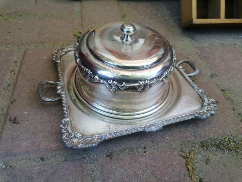 Antique butter dish