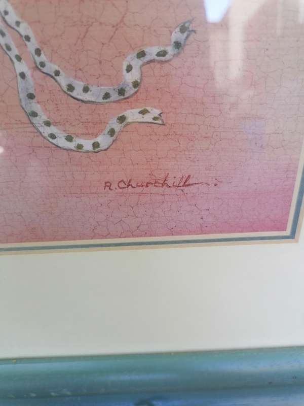 Framed R Churchill print