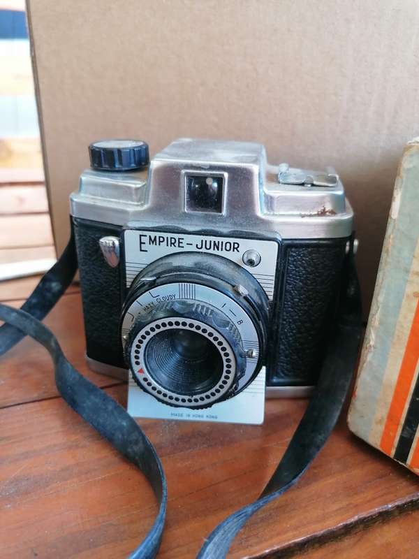 Vintage Empire Junior film camera - 1960`s  with box. Untested