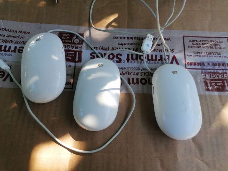 Apple Wired USB Optical Mighty Mouses bid per item