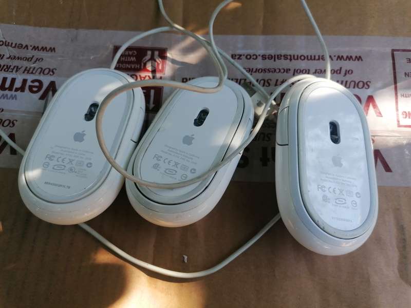 Apple Wired USB Optical Mighty Mouses bid per item