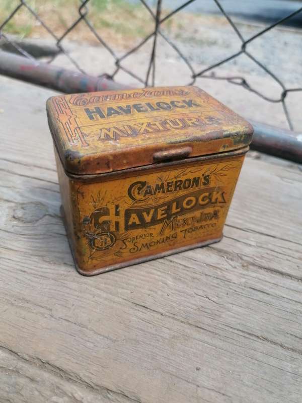 CAMERONS HAVELOCK SUPERIOR SMOKING MIXTURE c1930 BRIT AUSTRALASIAN TOB 4 OZ TIN