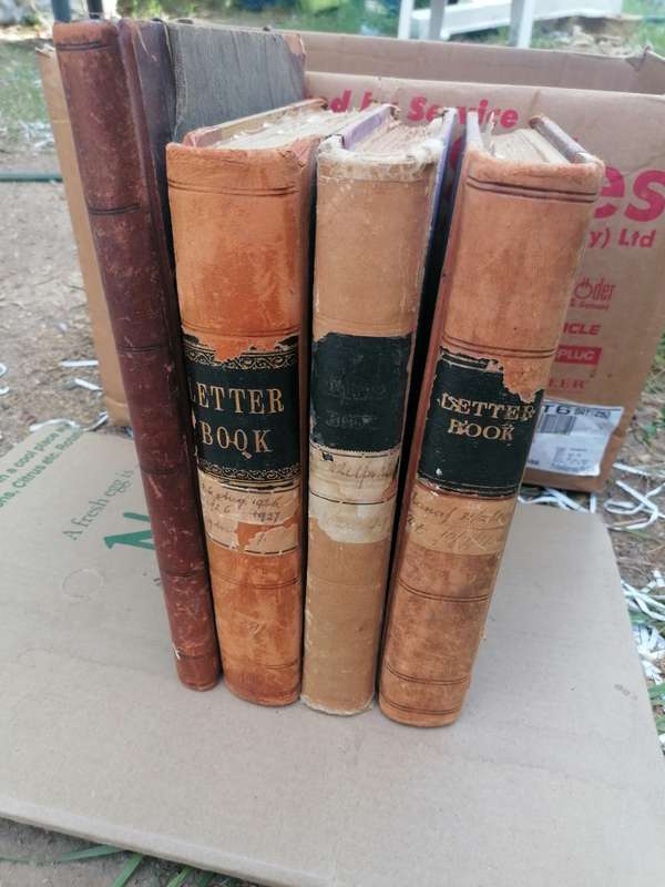 4 x south african letter books from the 1920s and 30s