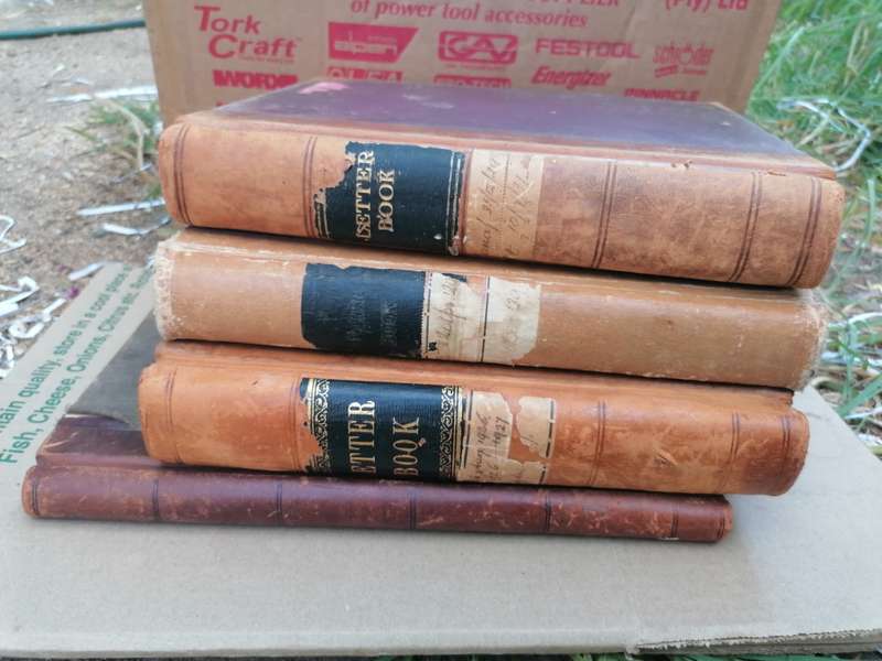 4 x south african letter books from the 1920s and 30s