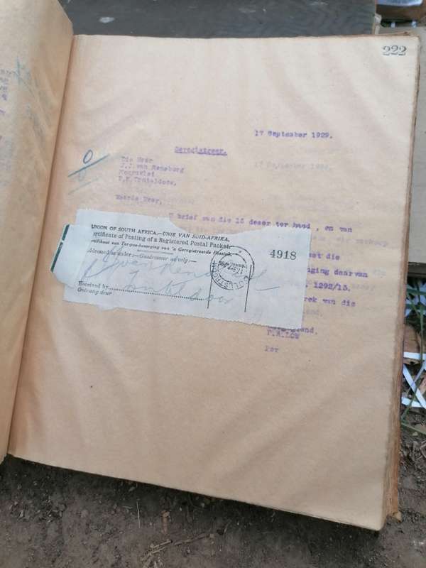 4 x south african letter books from the 1920s and 30s