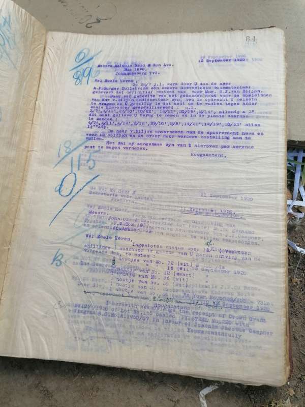 4 x south african letter books from the 1920s and 30s