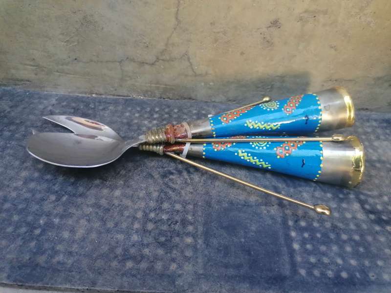 African handmade salad set