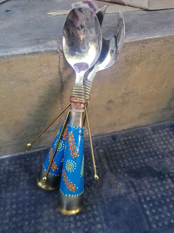 African handmade salad set
