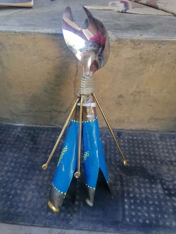 African handmade salad set